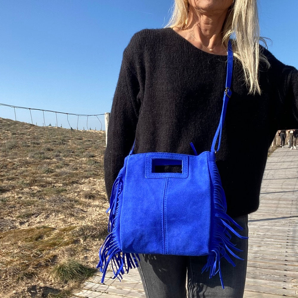 sac majelline bleu electrique