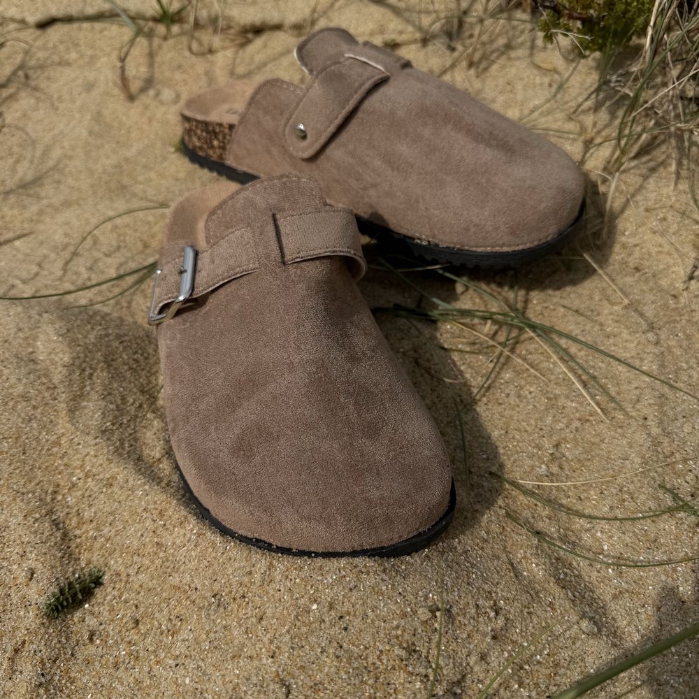 Sabot mule Birken en suédine