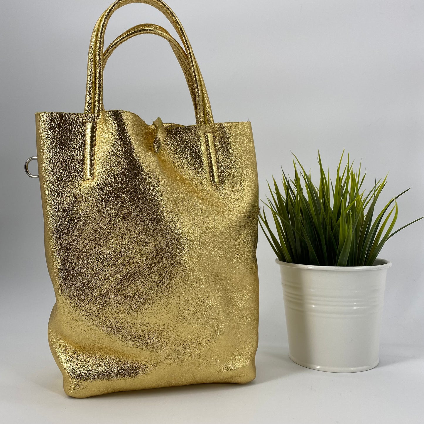 Sac seau bandoulière doré Gavroche