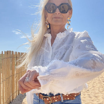 blouse blanche fluide romantique bohème