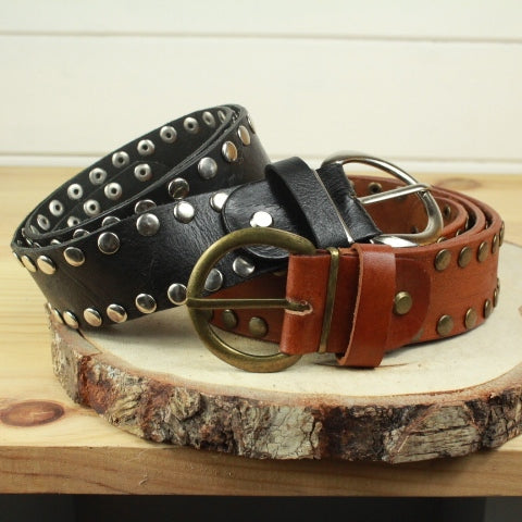 ceinture cuir clouté