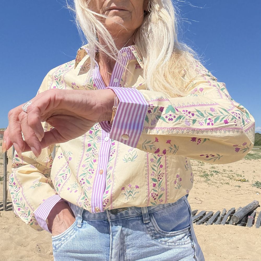 chemise blouse en coton boheme