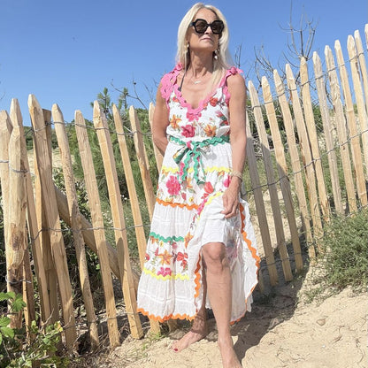 robe longue à bretelle bohème et romantique