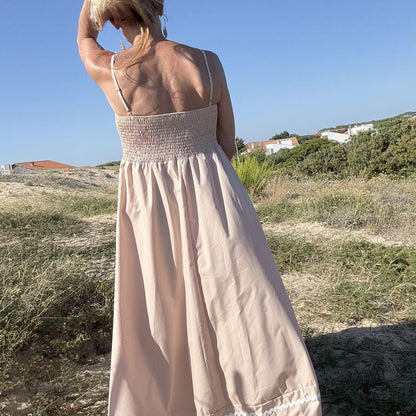 robe longue doublee en coton