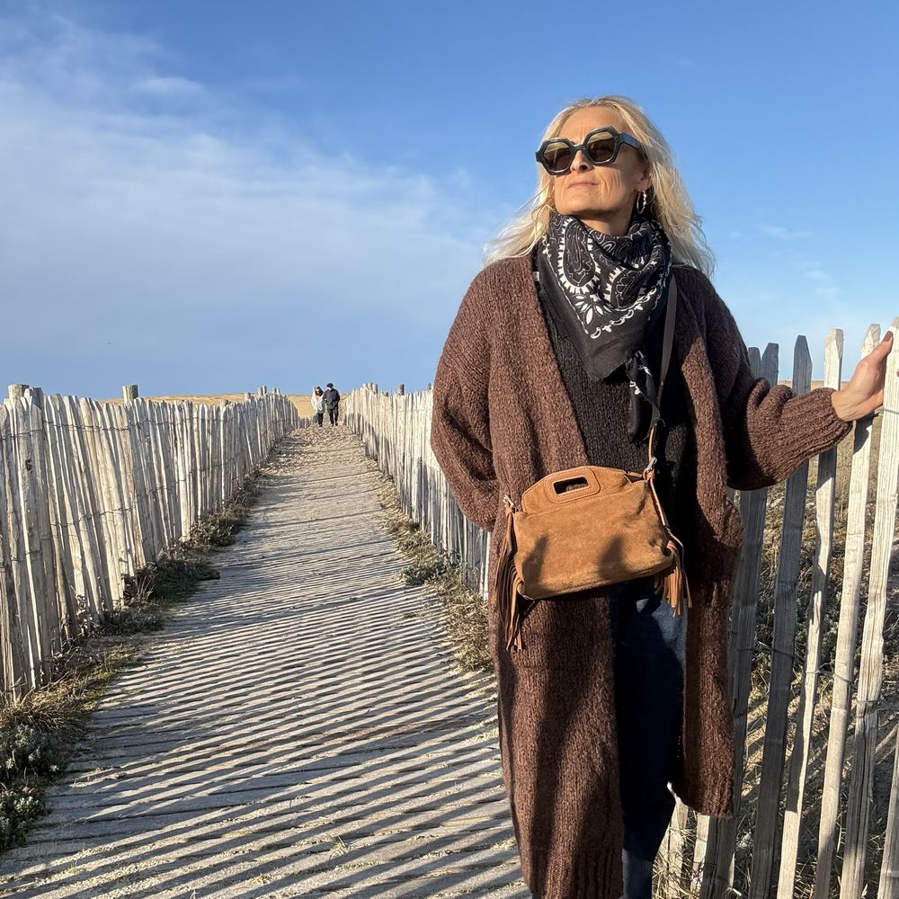 sac bandoulière cuir et frange