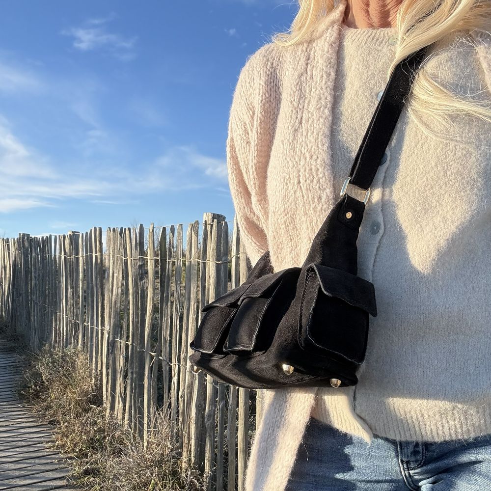 sac multipoche en cuir