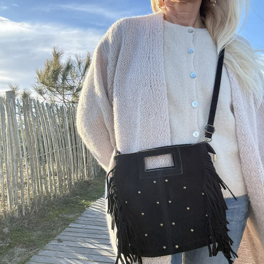 sac cloute en cuir souple