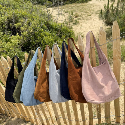 sac fourre tout en cuir souple