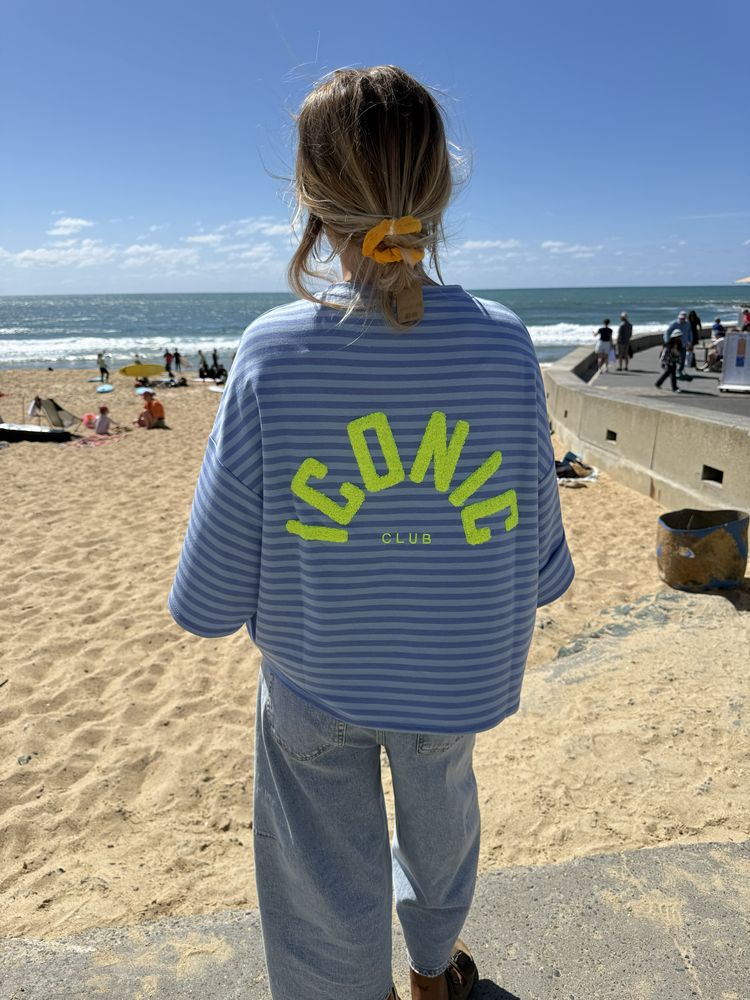 tshirt iconic bleu